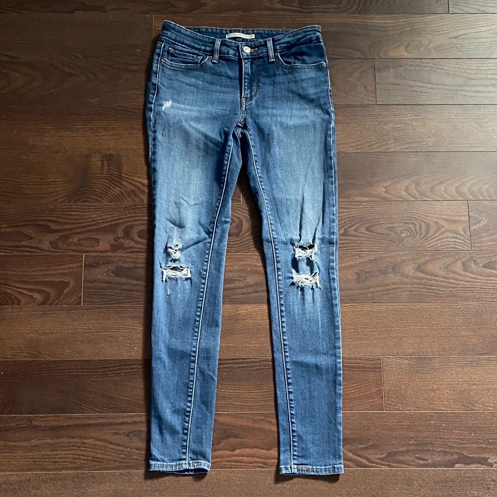 Levi’s Skinny Distressed Blue Women's Jeans Size 27